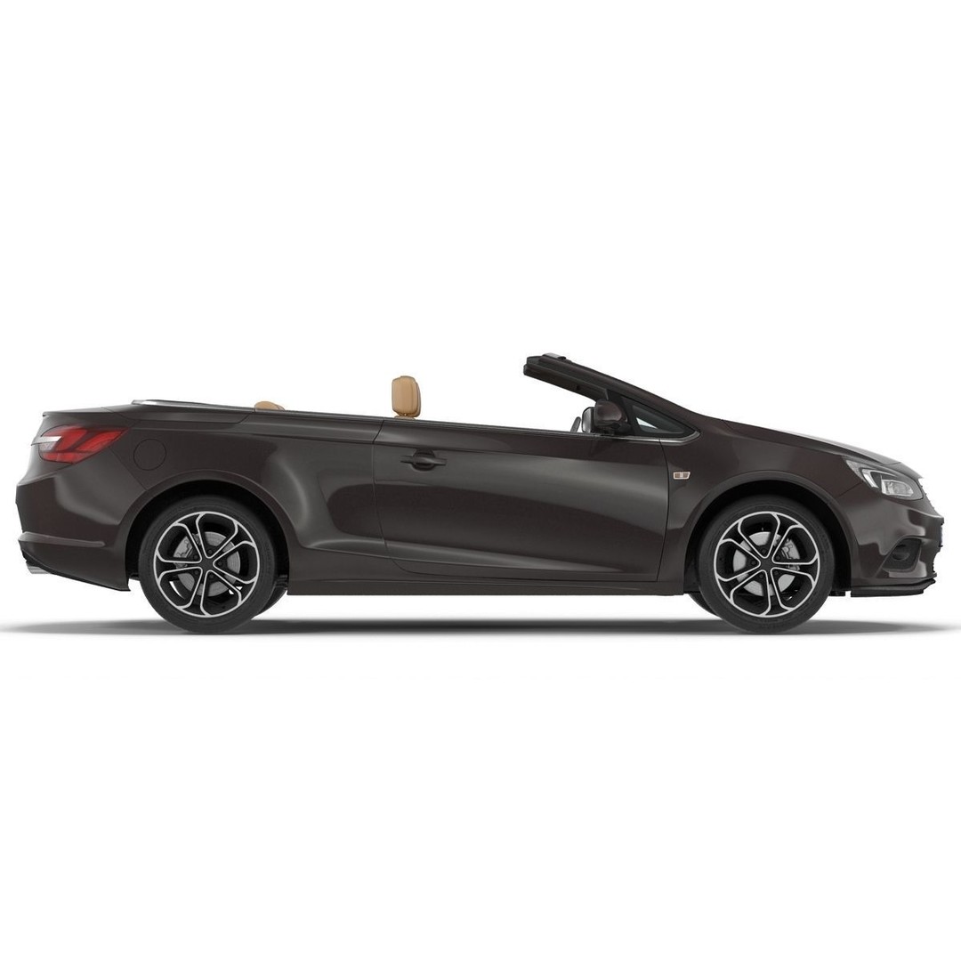 Generic Cabriolet 3D Model – High-Quality Open-Top Vehicle, OBJ, FBX - View 13