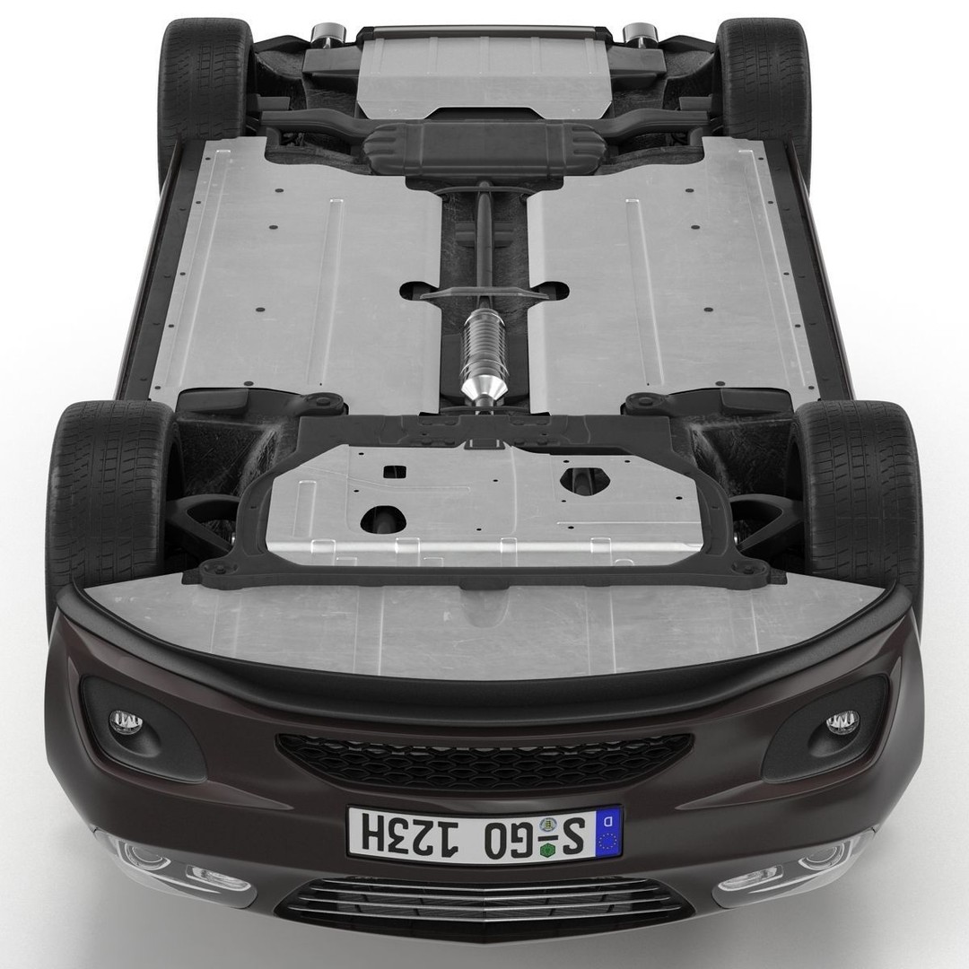 Generic Cabriolet 3D Model – High-Quality Open-Top Vehicle, OBJ, FBX - View 17