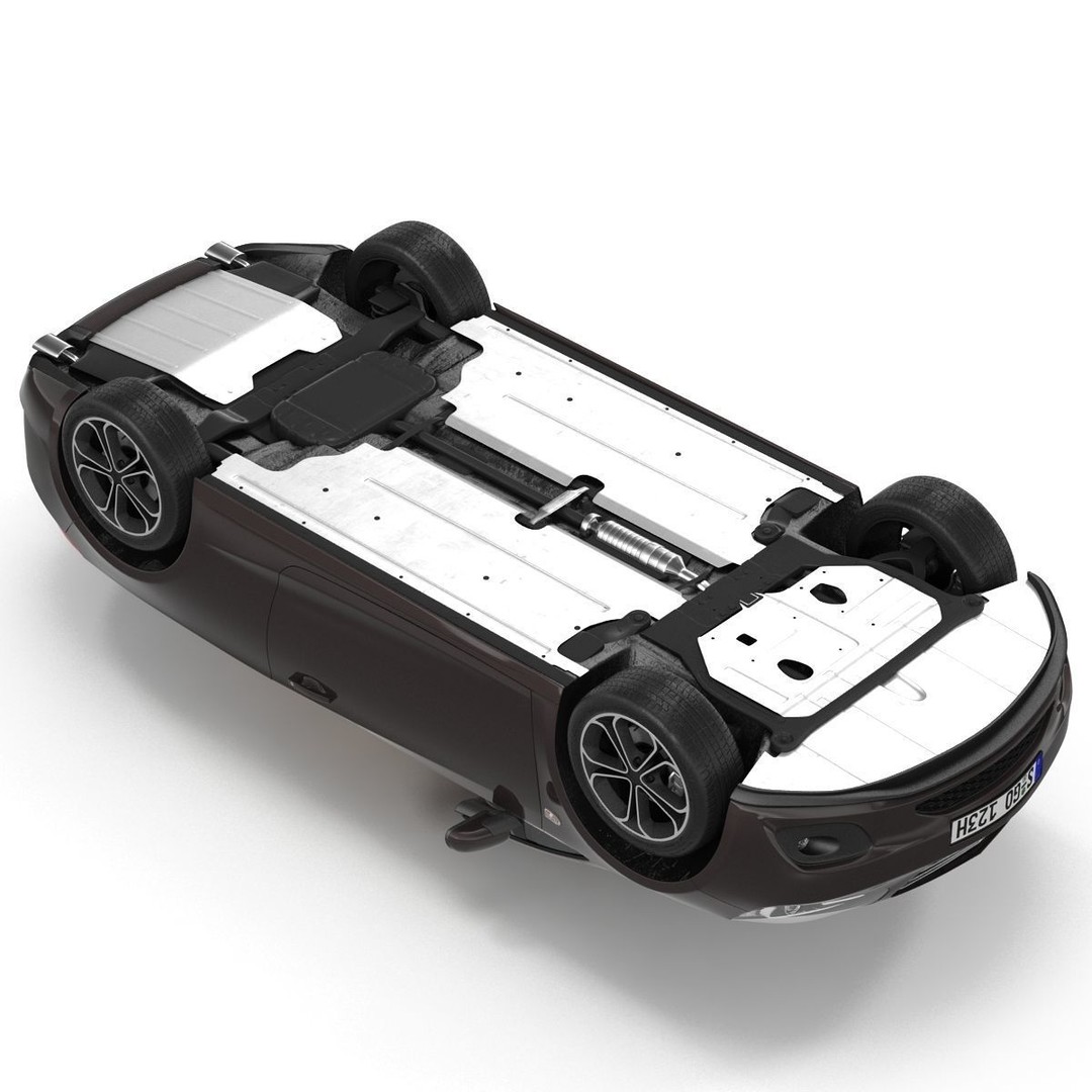 Generic Cabriolet 3D Model – High-Quality Open-Top Vehicle, OBJ, FBX - View 18