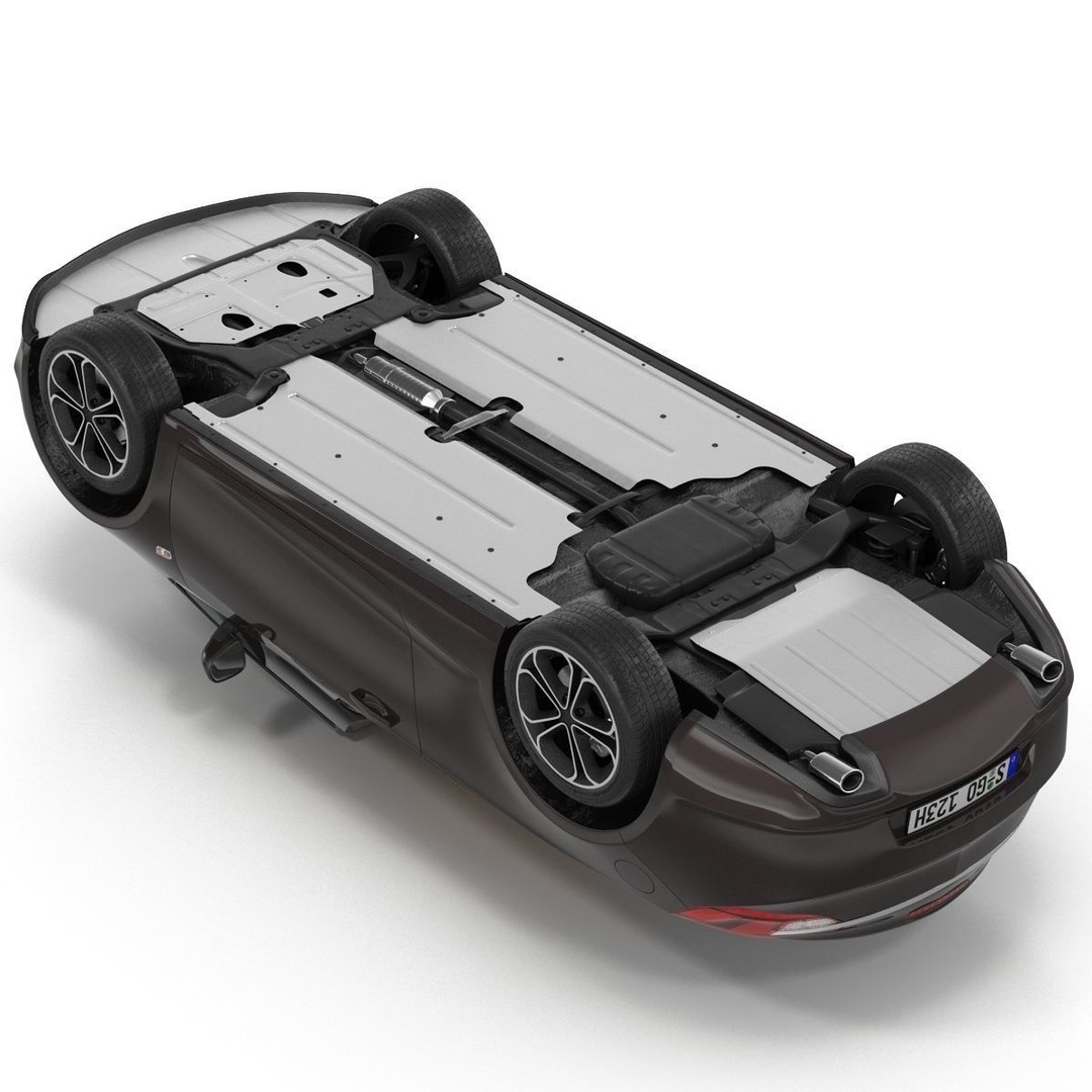 Generic Cabriolet 3D Model – High-Quality Open-Top Vehicle, OBJ, FBX - View 19