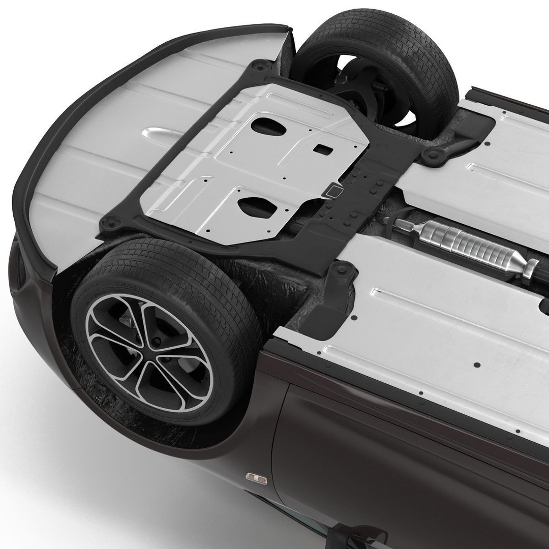 Generic Cabriolet 3D Model – High-Quality Open-Top Vehicle, OBJ, FBX - View 20