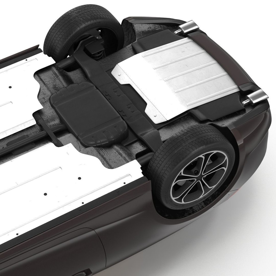 Generic Cabriolet 3D Model – High-Quality Open-Top Vehicle, OBJ, FBX - View 21