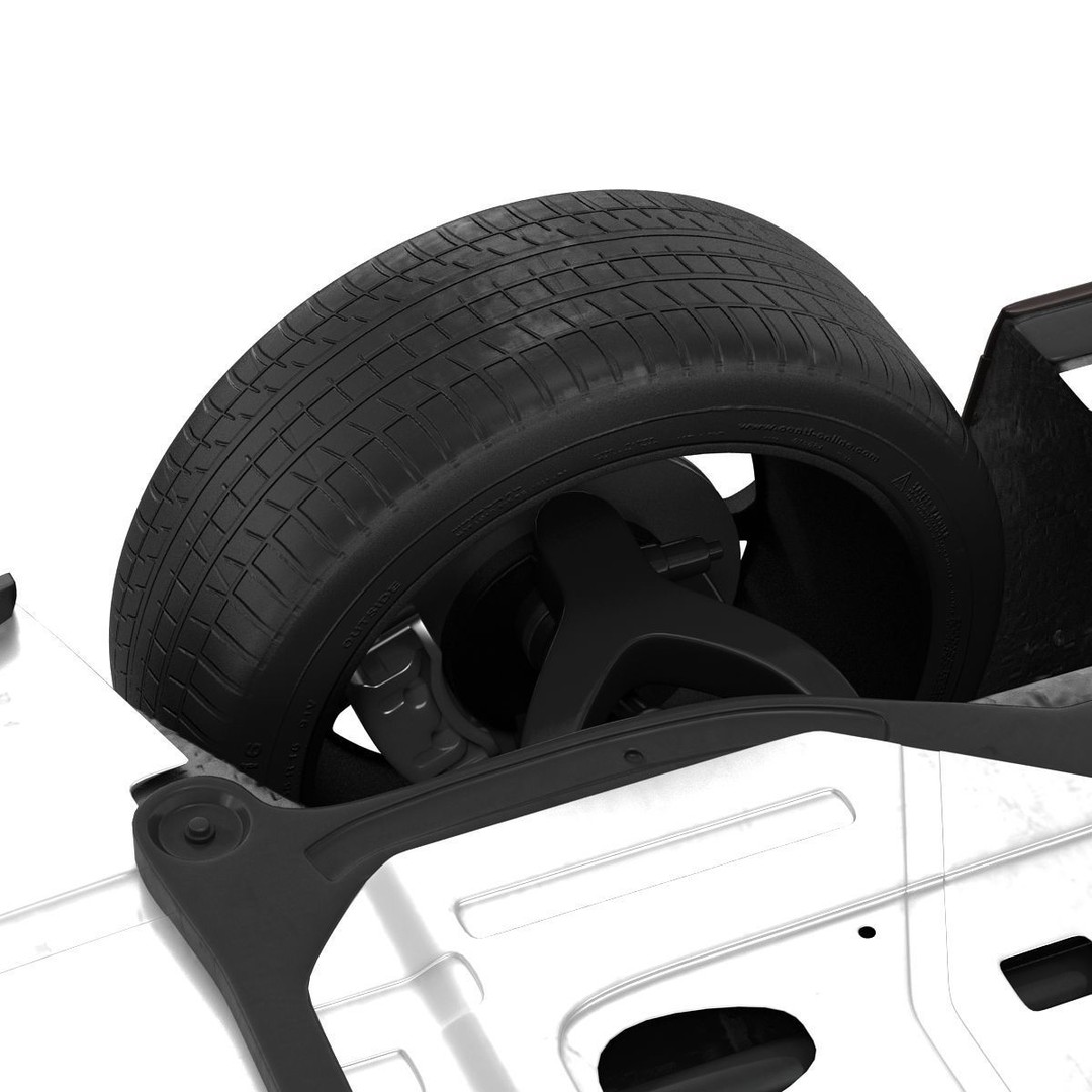 Generic Cabriolet 3D Model – High-Quality Open-Top Vehicle, OBJ, FBX - View 23