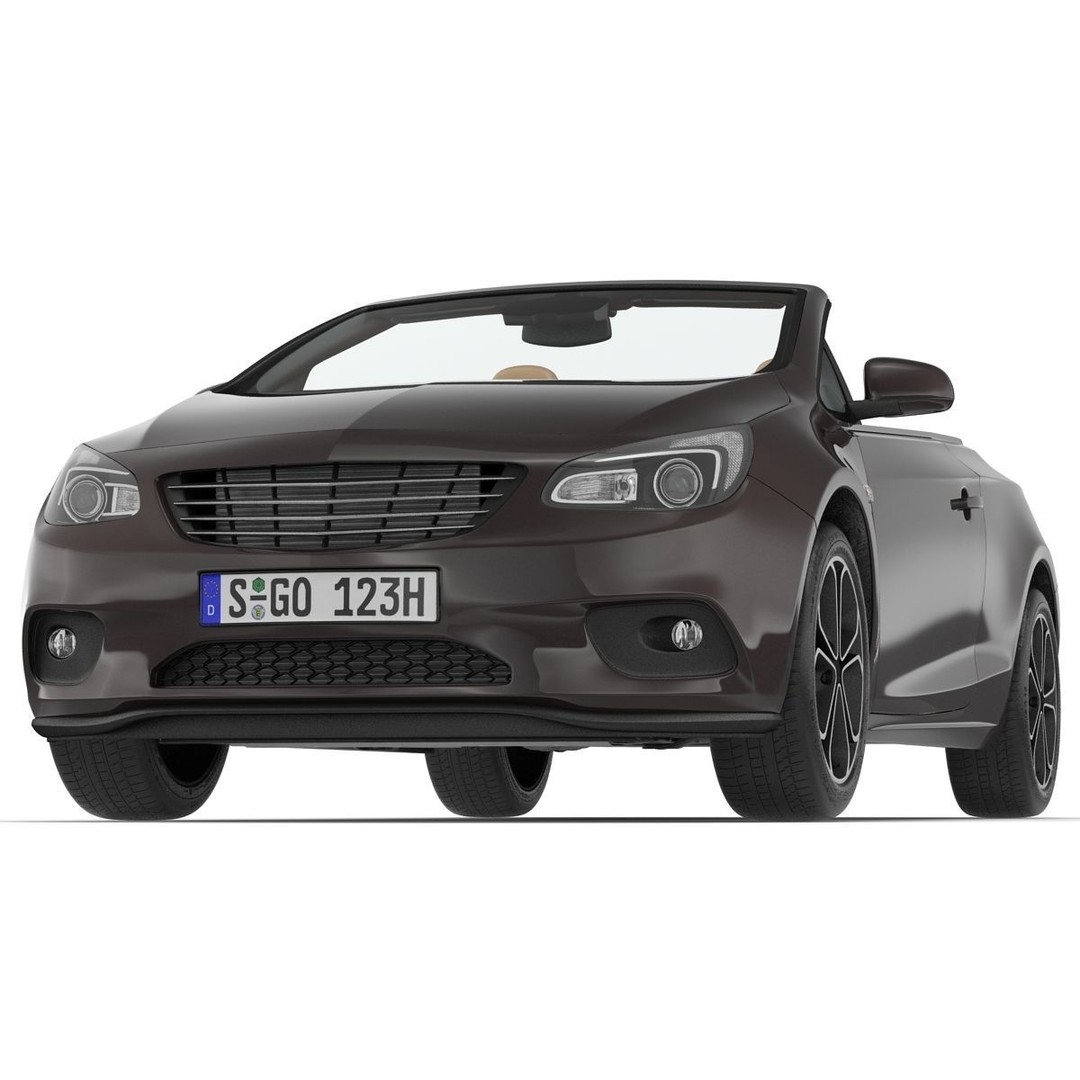 Generic Cabriolet 3D Model – High-Quality Open-Top Vehicle, OBJ, FBX - View 26