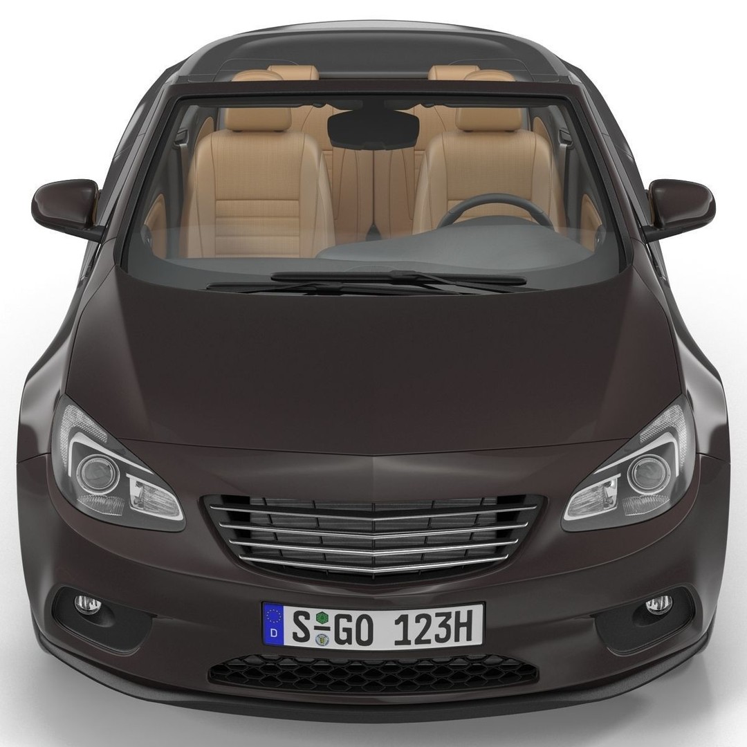 Generic Cabriolet 3D Model – High-Quality Open-Top Vehicle, OBJ, FBX - View 30