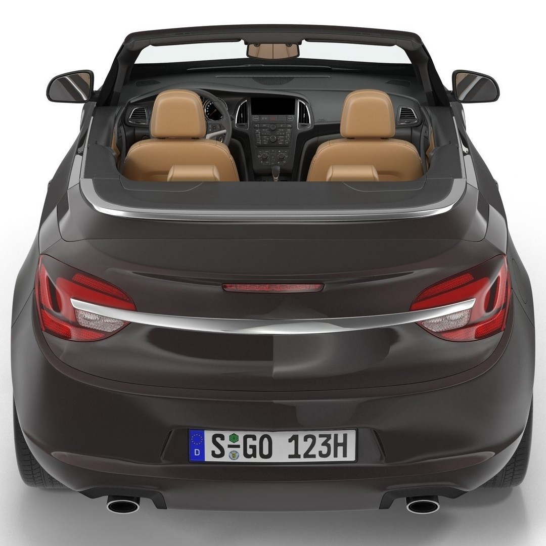 Generic Cabriolet 3D Model – High-Quality Open-Top Vehicle, OBJ, FBX - View 31