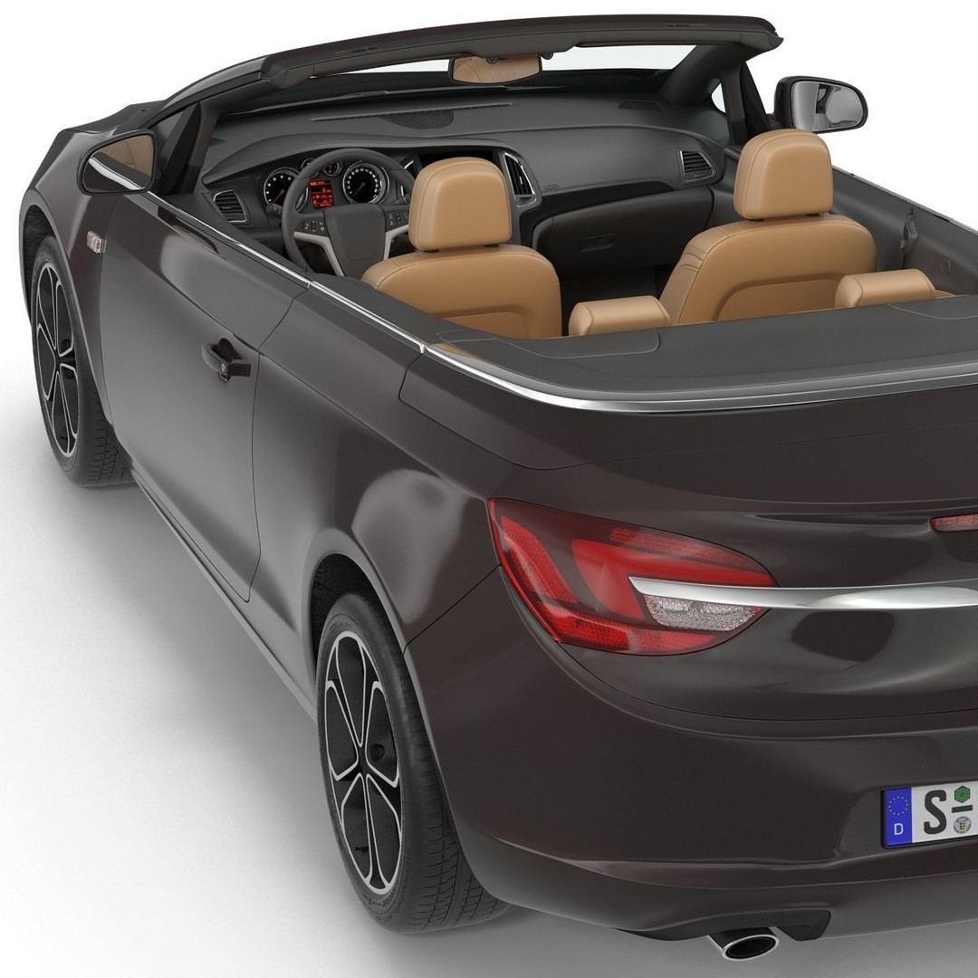 Generic Cabriolet 3D Model – High-Quality Open-Top Vehicle, OBJ, FBX - View 37