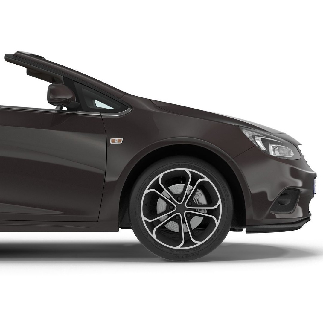 Generic Cabriolet 3D Model – High-Quality Open-Top Vehicle, OBJ, FBX - View 38