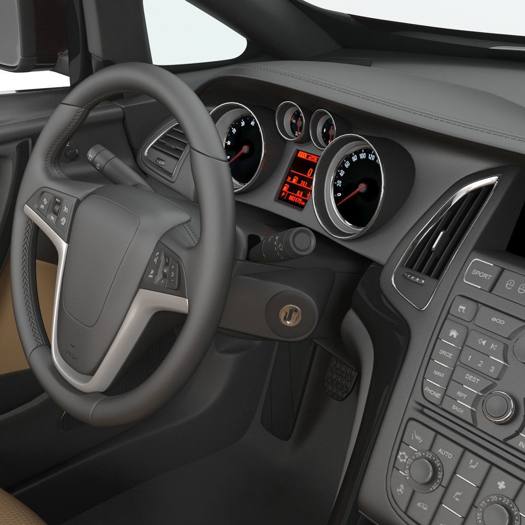 Generic Cabriolet 3D Model – High-Quality Open-Top Vehicle, OBJ, FBX - View 48
