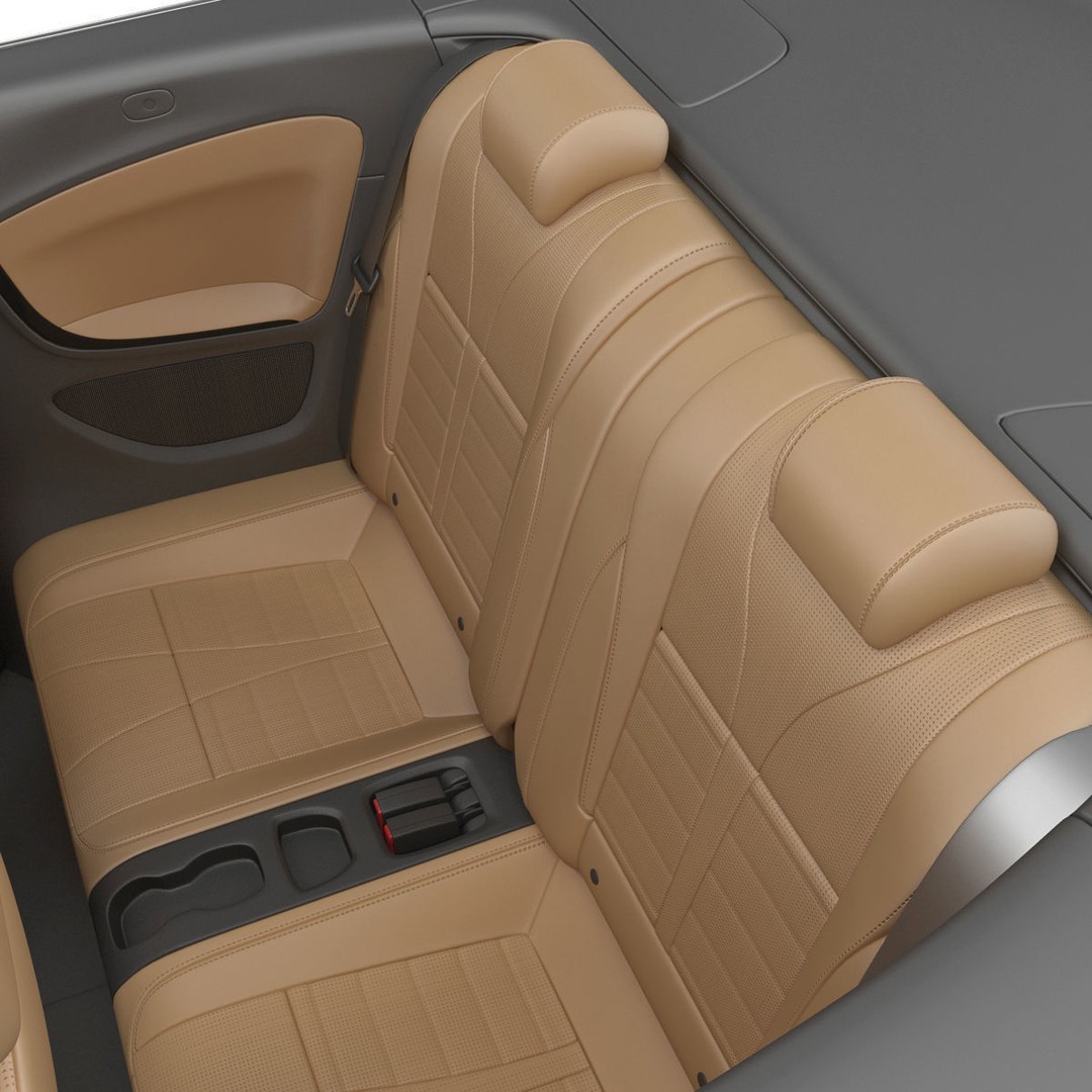 Generic Cabriolet 3D Model – High-Quality Open-Top Vehicle, OBJ, FBX - View 51
