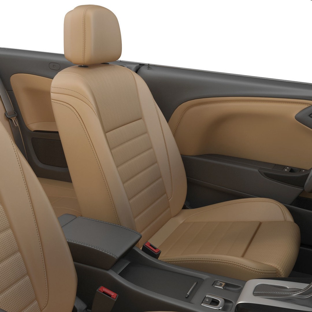 Generic Cabriolet 3D Model – High-Quality Open-Top Vehicle, OBJ, FBX - View 53