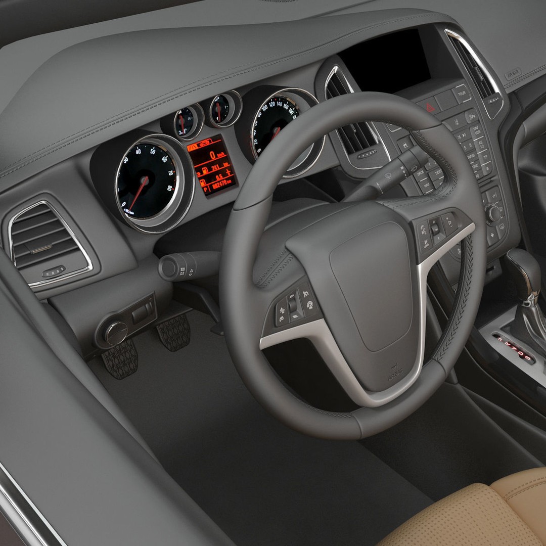 Generic Cabriolet 3D Model – High-Quality Open-Top Vehicle, OBJ, FBX - View 54