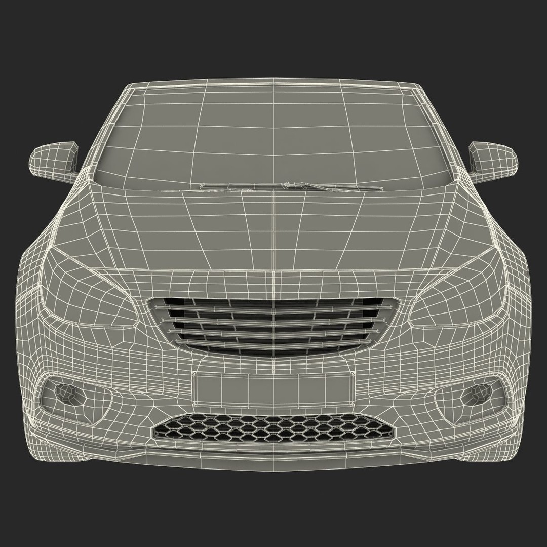 Generic Cabriolet 3D Model – High-Quality Open-Top Vehicle, OBJ, FBX - View 56