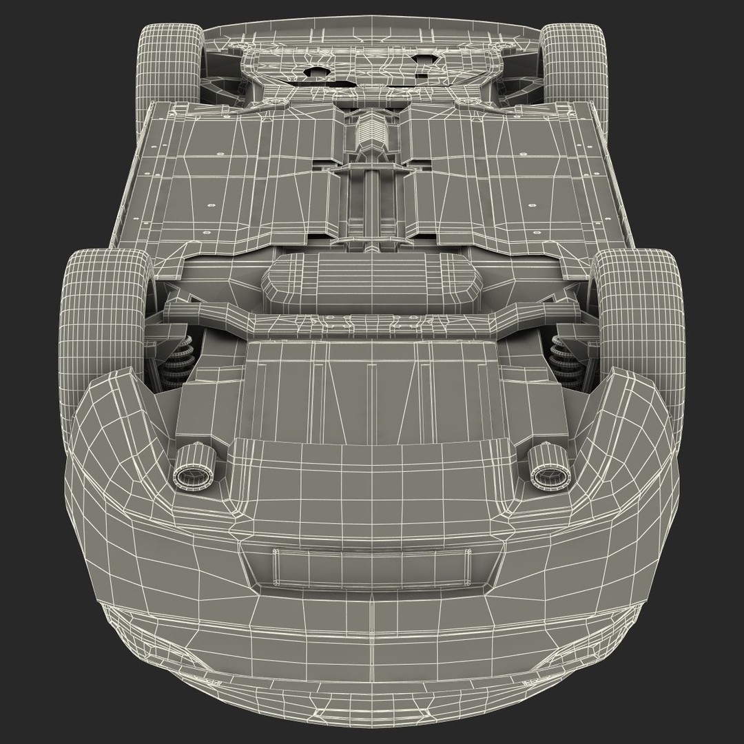 Generic Cabriolet 3D Model – High-Quality Open-Top Vehicle, OBJ, FBX - View 62
