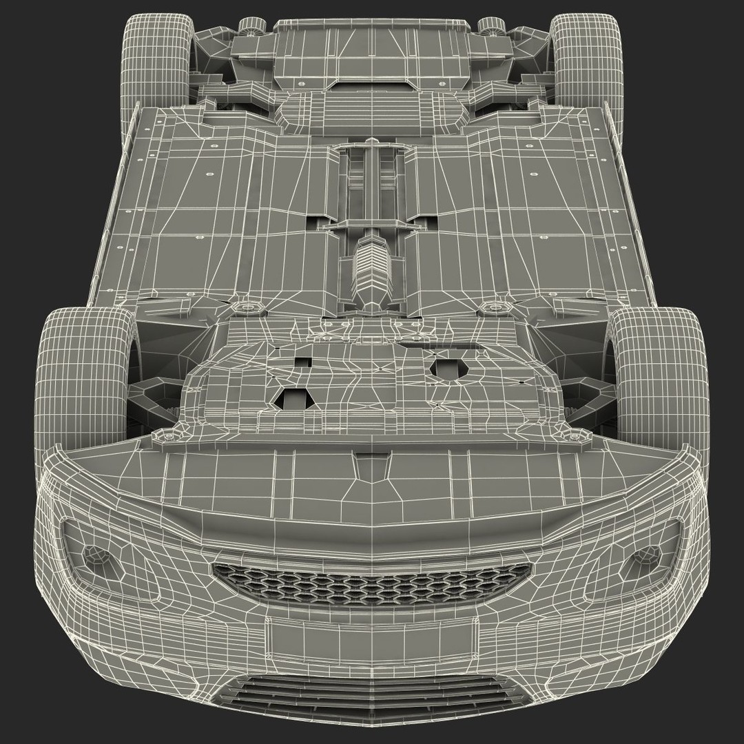 Generic Cabriolet 3D Model – High-Quality Open-Top Vehicle, OBJ, FBX - View 63