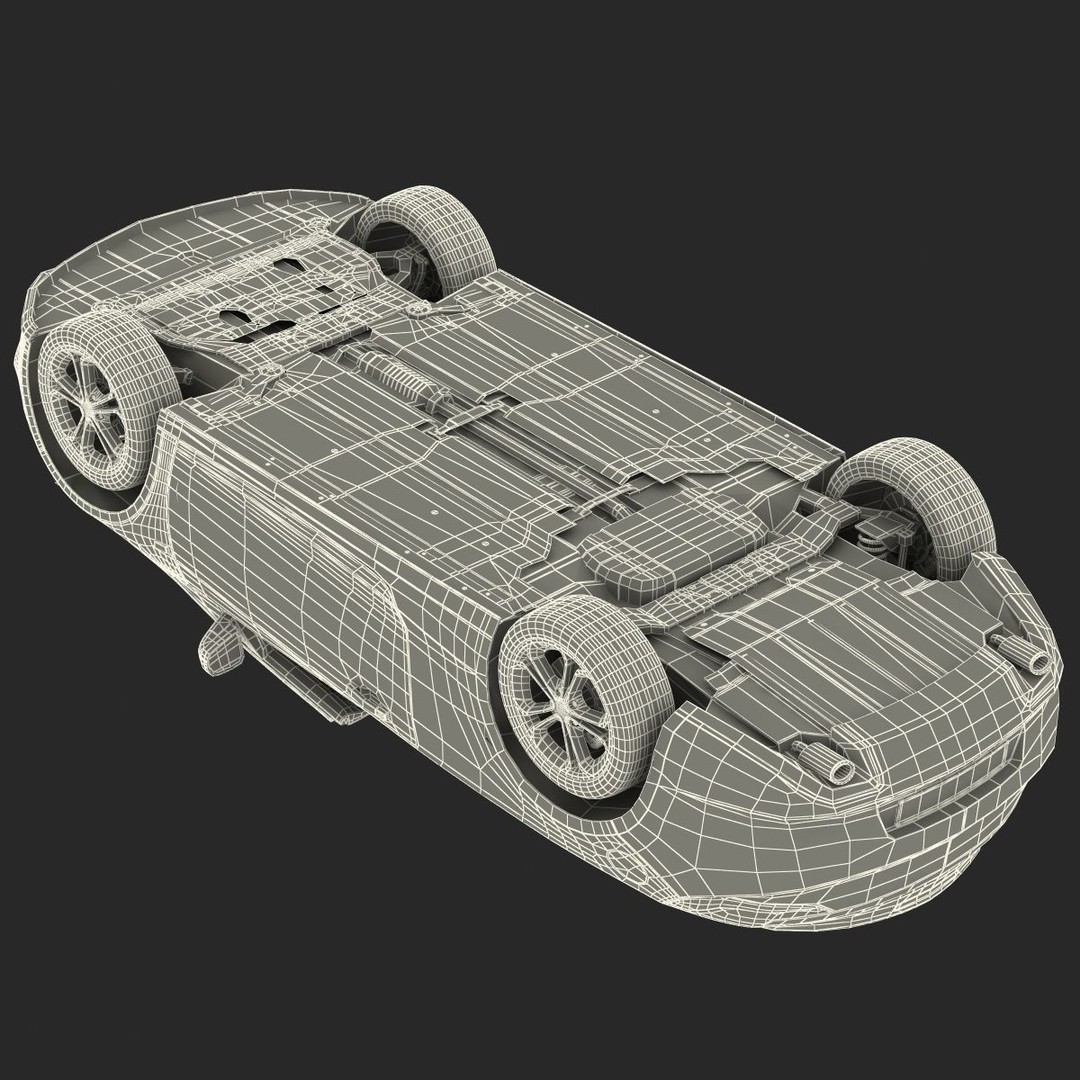 Generic Cabriolet 3D Model – High-Quality Open-Top Vehicle, OBJ, FBX - View 65