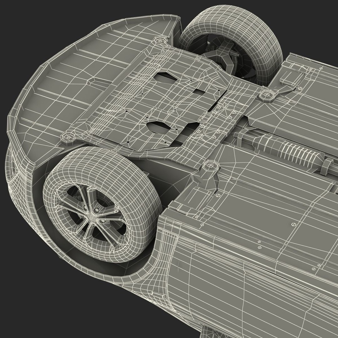 Generic Cabriolet 3D Model – High-Quality Open-Top Vehicle, OBJ, FBX - View 66