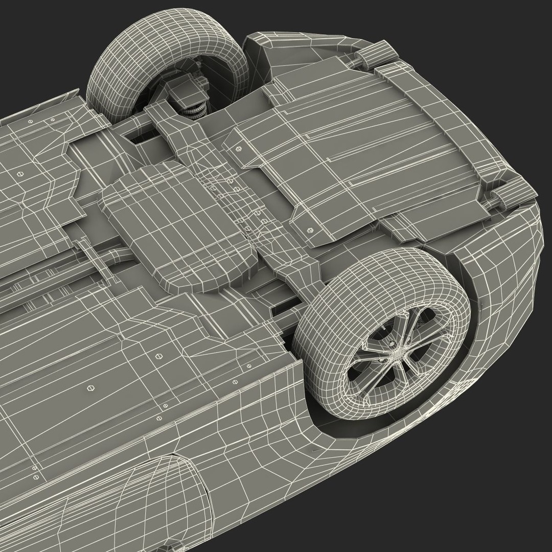 Generic Cabriolet 3D Model – High-Quality Open-Top Vehicle, OBJ, FBX - View 67