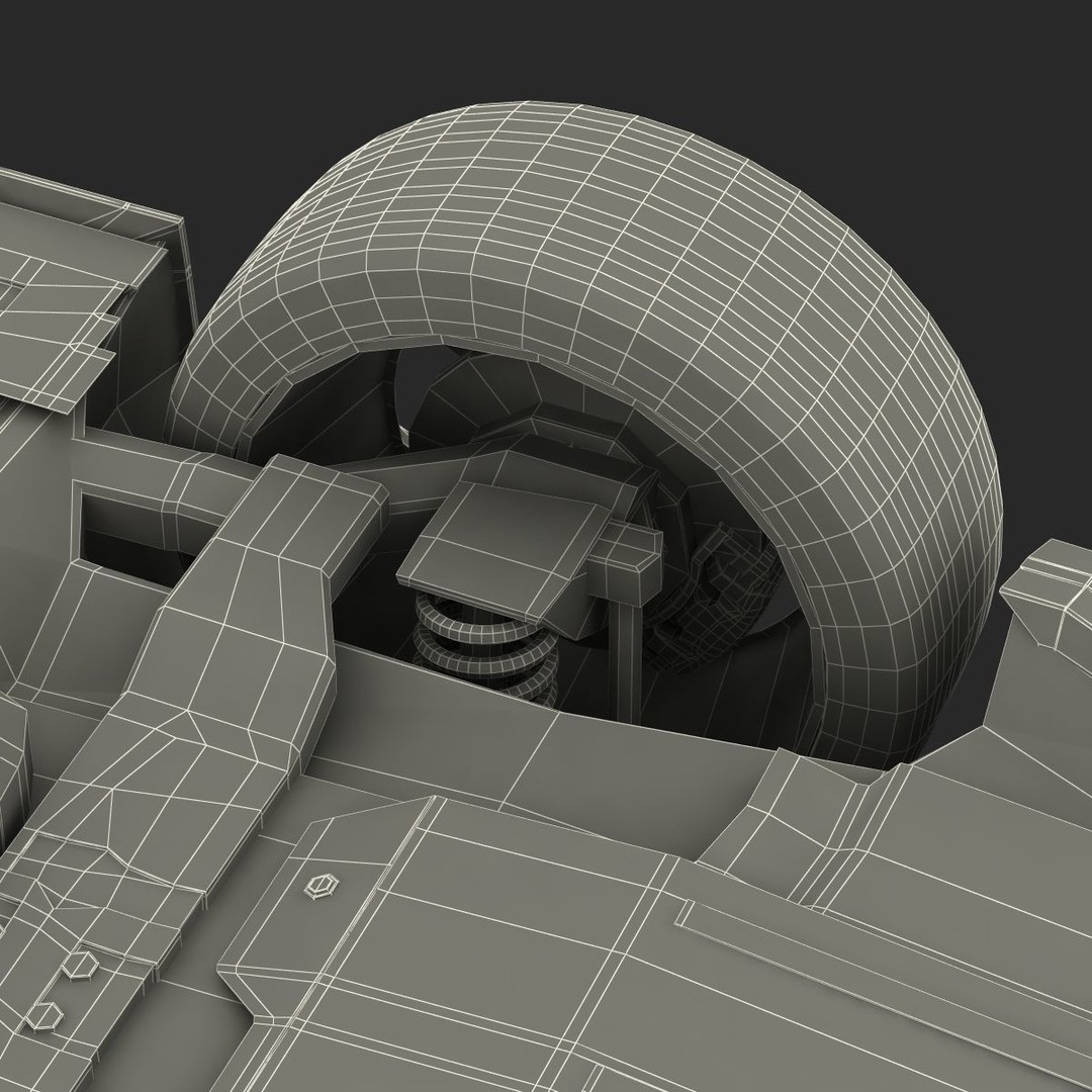 Generic Cabriolet 3D Model – High-Quality Open-Top Vehicle, OBJ, FBX - View 68