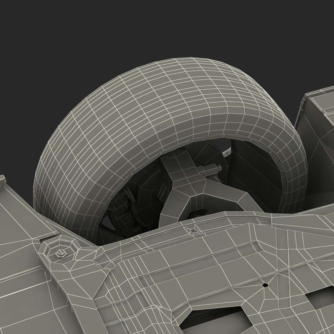 Generic Cabriolet 3D Model – High-Quality Open-Top Vehicle, OBJ, FBX - View 69
