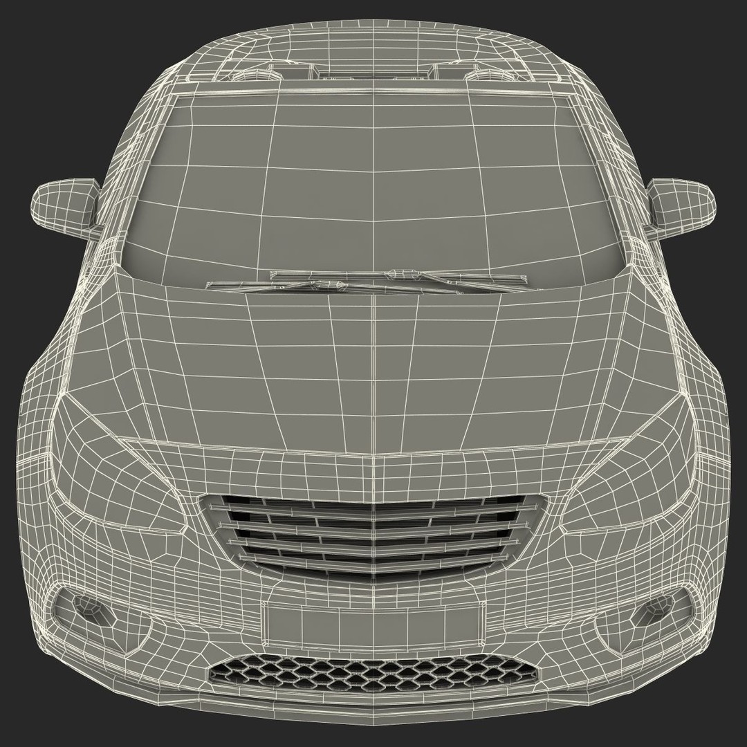 Generic Cabriolet 3D Model – High-Quality Open-Top Vehicle, OBJ, FBX - View 74