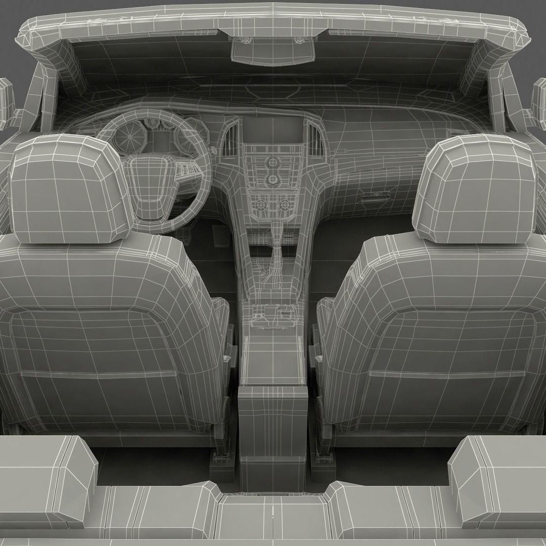 Generic Cabriolet 3D Model – High-Quality Open-Top Vehicle, OBJ, FBX - View 83
