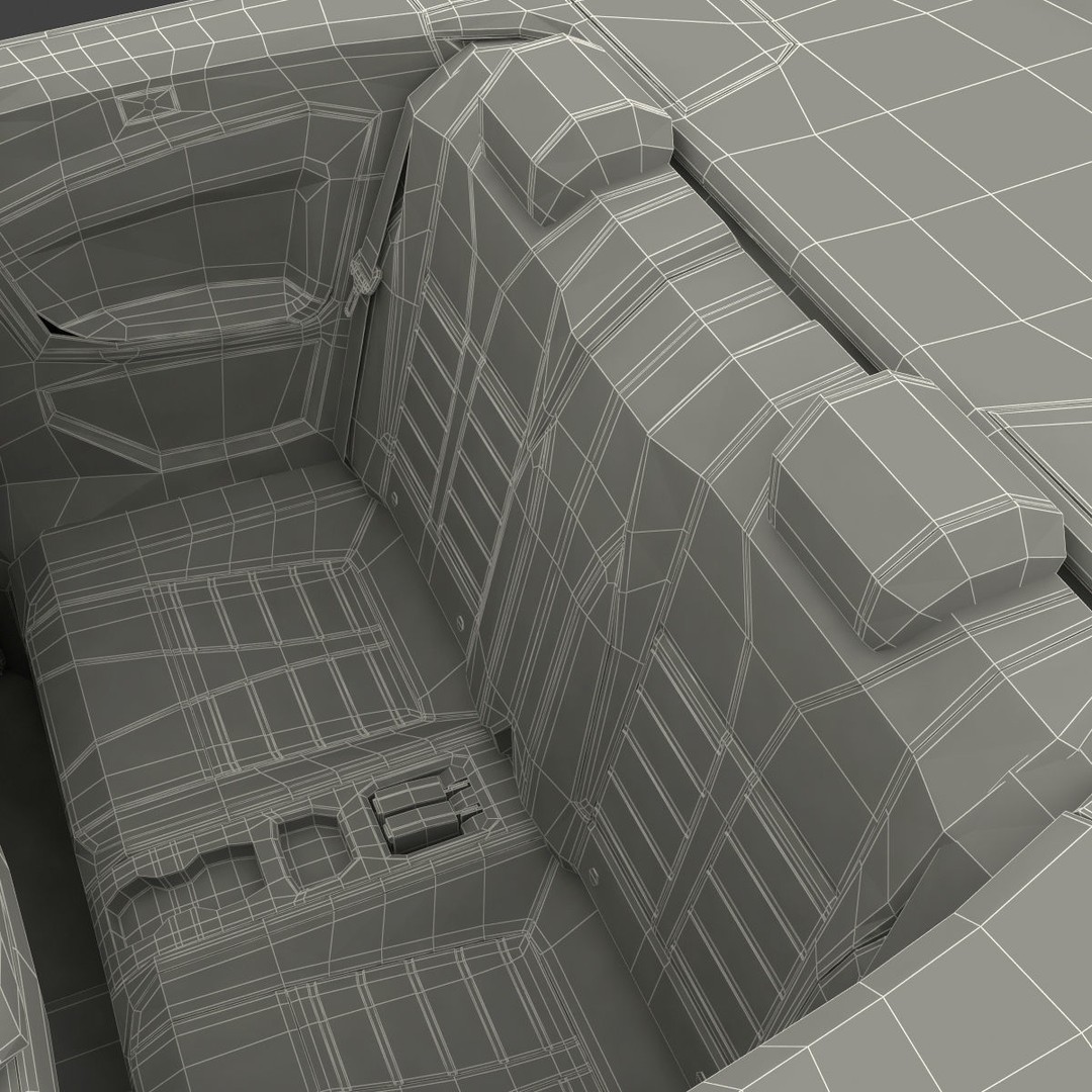 Generic Cabriolet 3D Model – High-Quality Open-Top Vehicle, OBJ, FBX - View 87