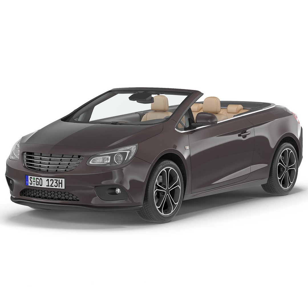 Generic Cabriolet 3D Model – High-Quality Open-Top Vehicle, OBJ, FBX - View 9