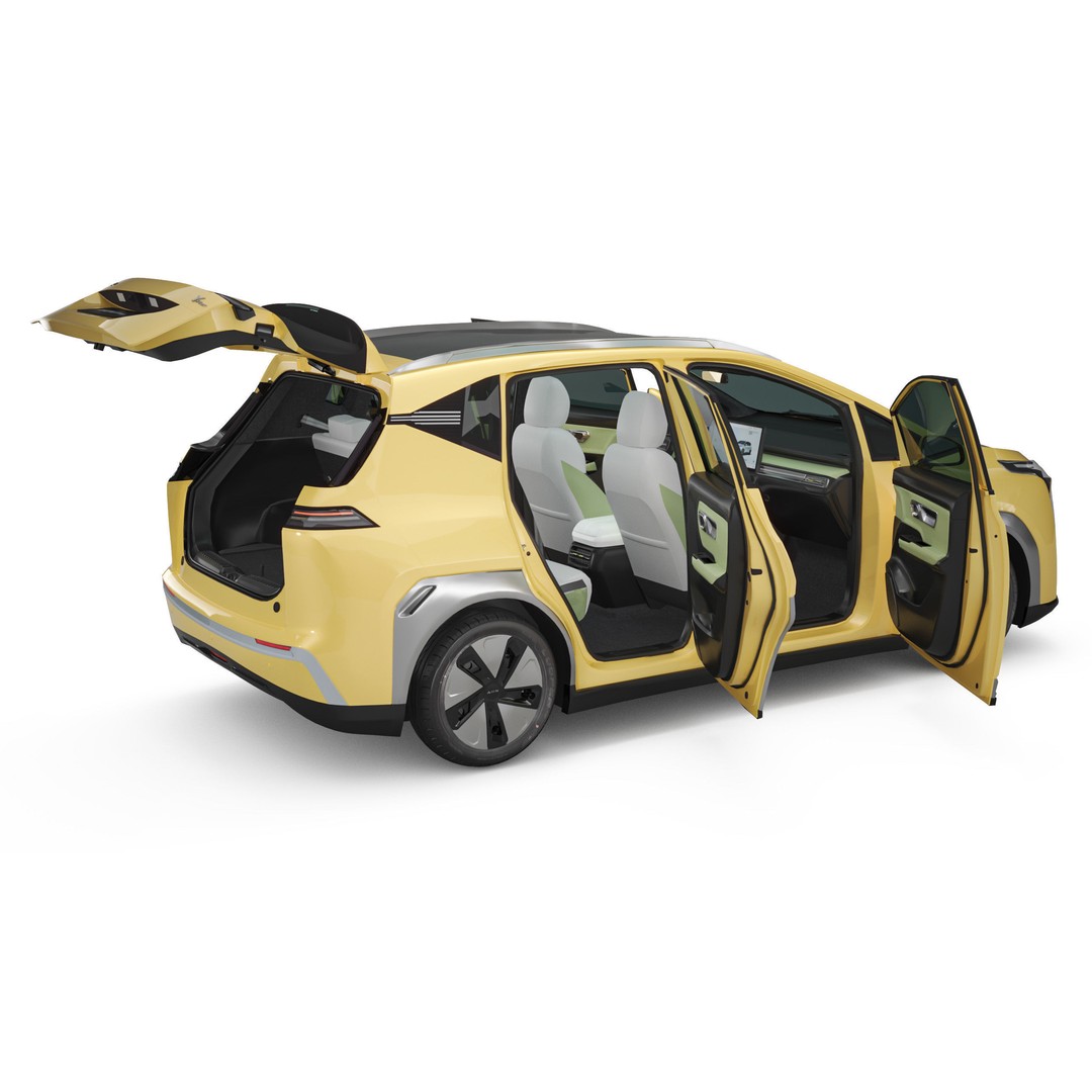 2025 GAC Aion Y Plus 3D Model – Detailed Car Asset, FBX, OBJ, Blender - View 8