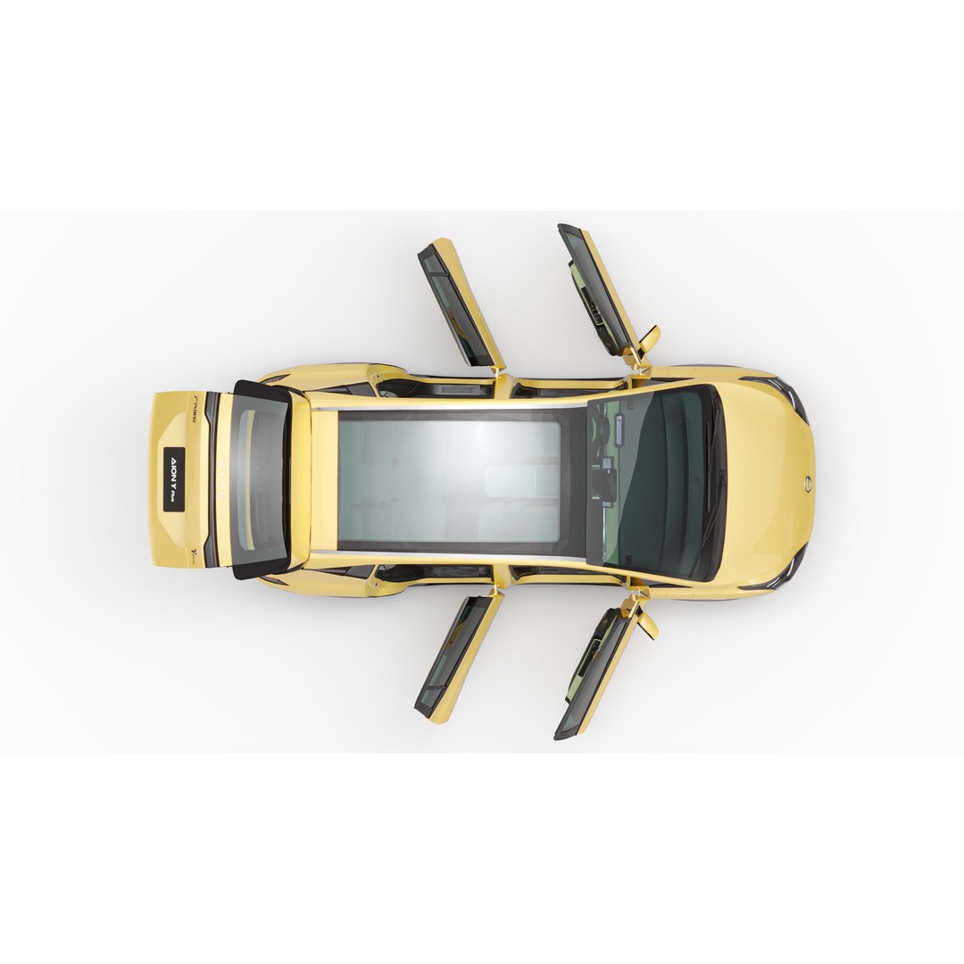 2025 GAC Aion Y Plus 3D Model – Detailed Car Asset, FBX, OBJ, Blender - View 9