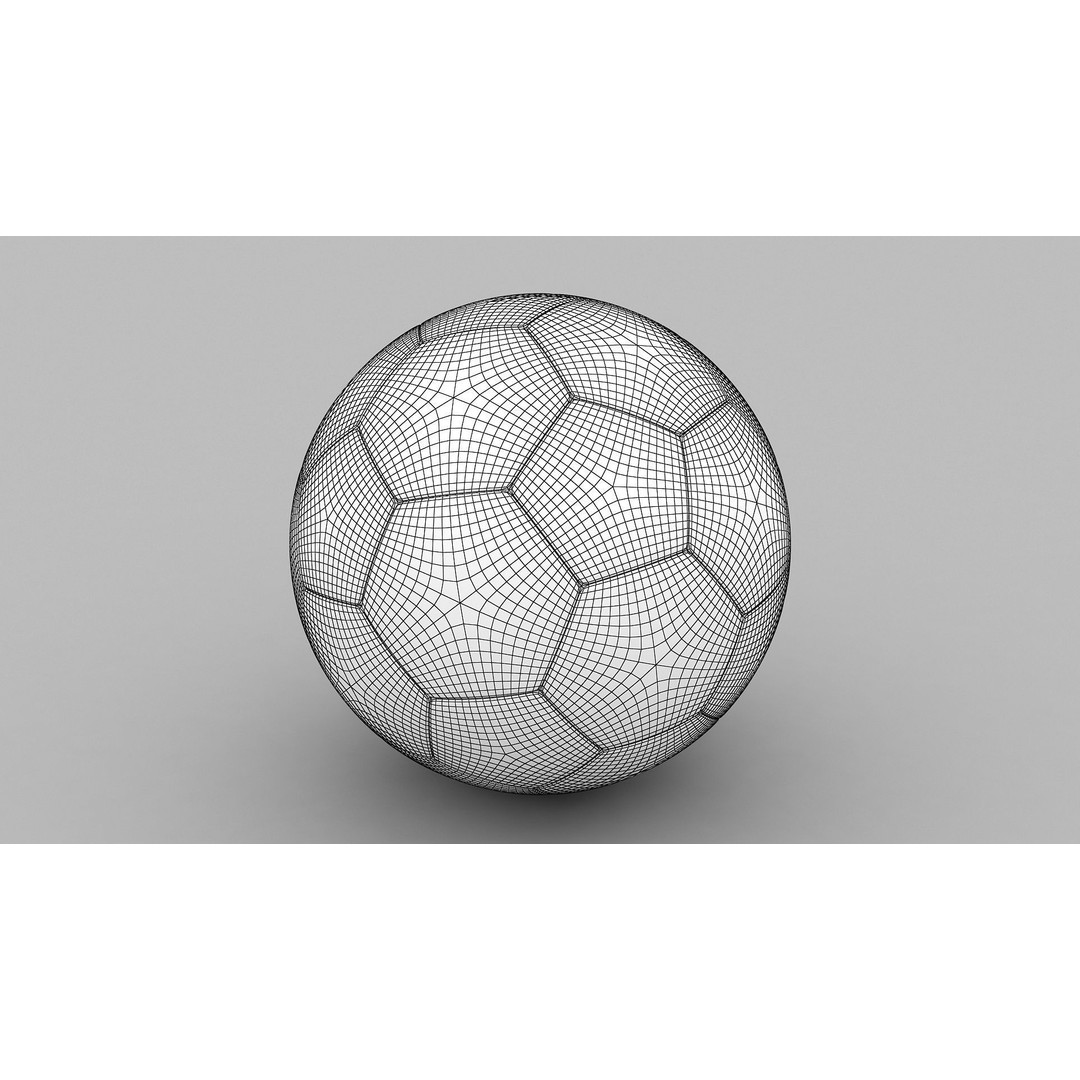Soccer Ball 3D Model – Qatar Flag Game-Ready Asset, FBX, OBJ