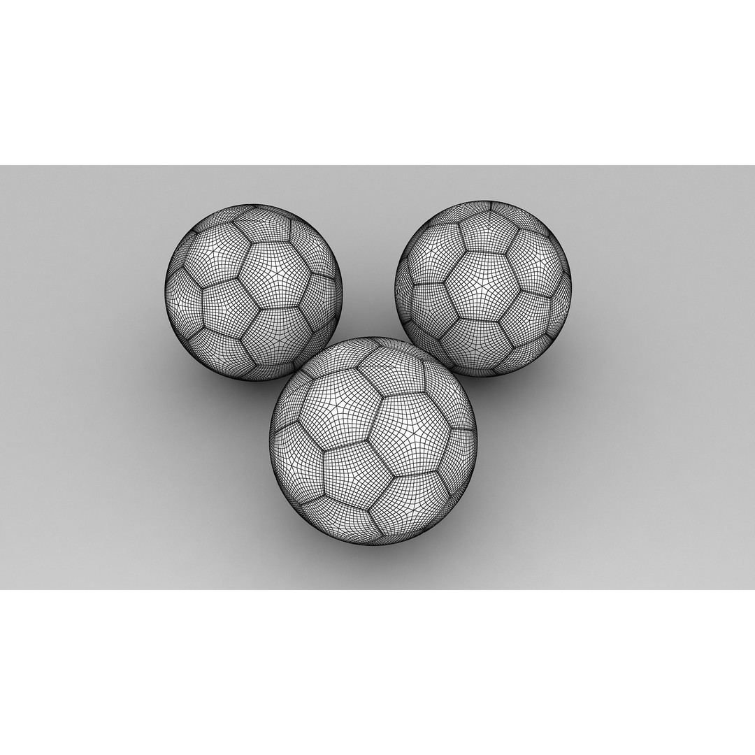 Soccer Ball 3D Model – Qatar Flag Game-Ready Asset, FBX, OBJ - View 13