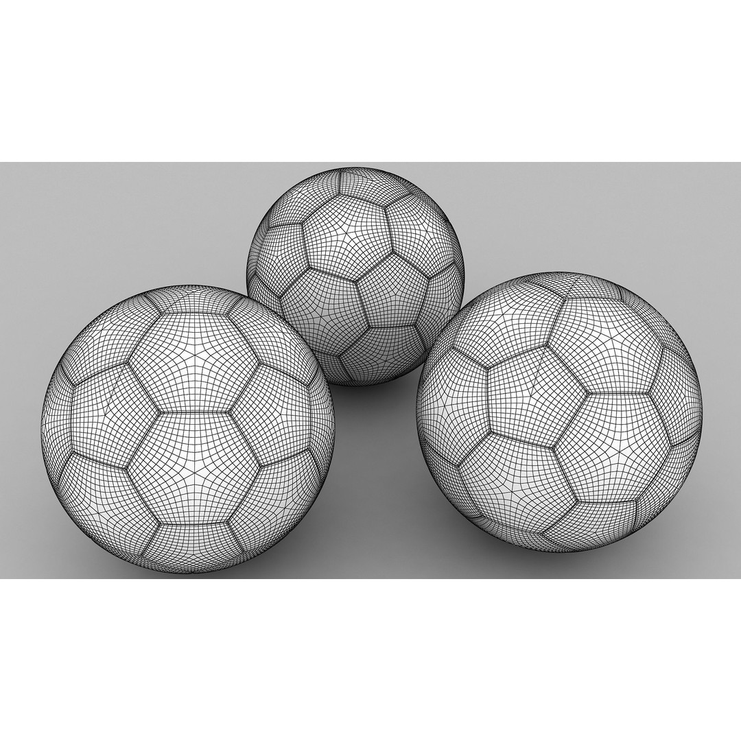 Soccer Ball 3D Model – Qatar Flag Game-Ready Asset, FBX, OBJ - View 14