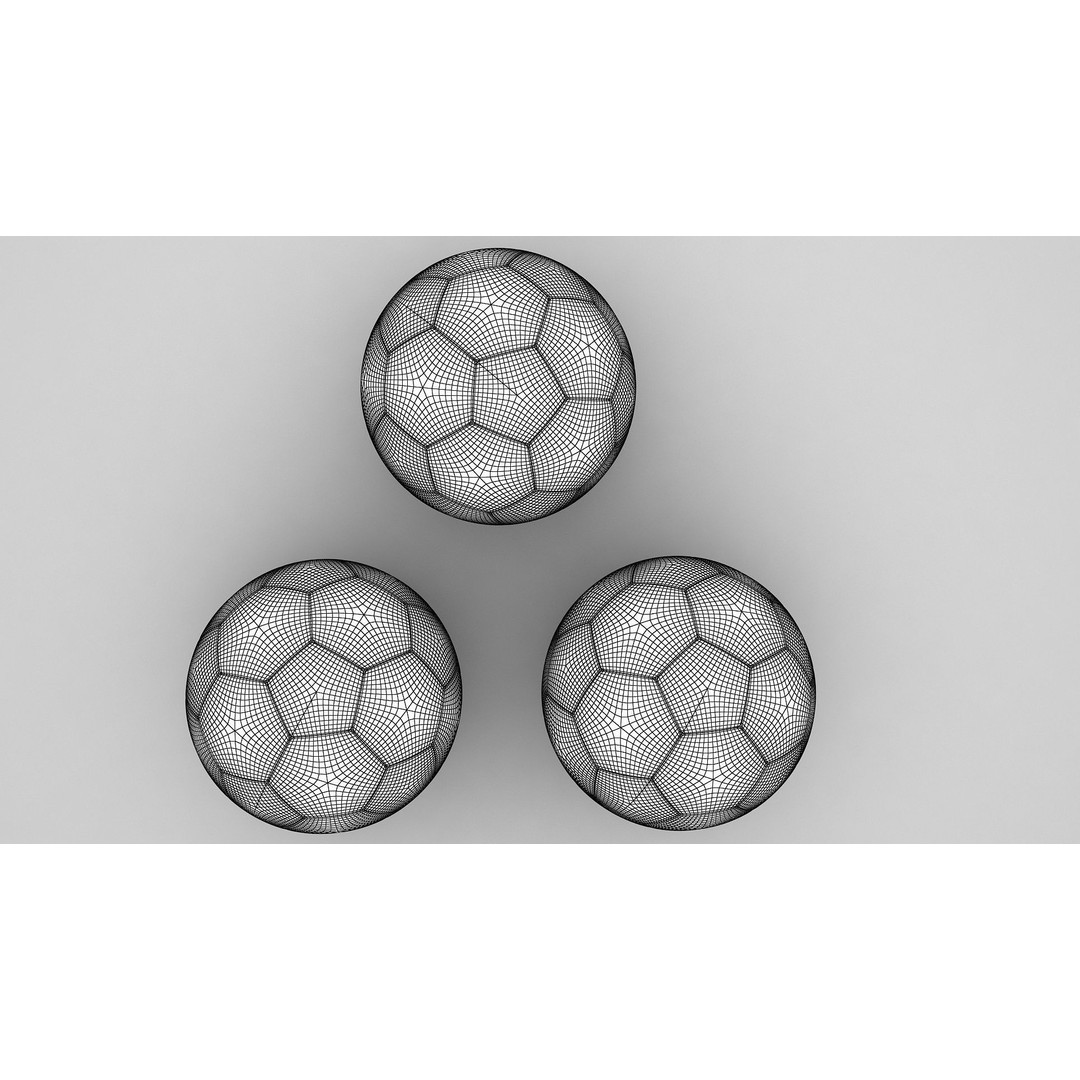 Soccer Ball 3D Model – Qatar Flag Game-Ready Asset, FBX, OBJ - View 15