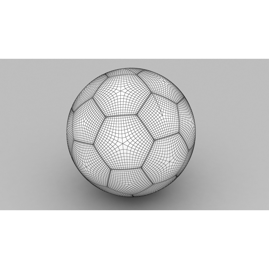 Soccer Ball 3D Model – Qatar Flag Game-Ready Asset, FBX, OBJ - View 16