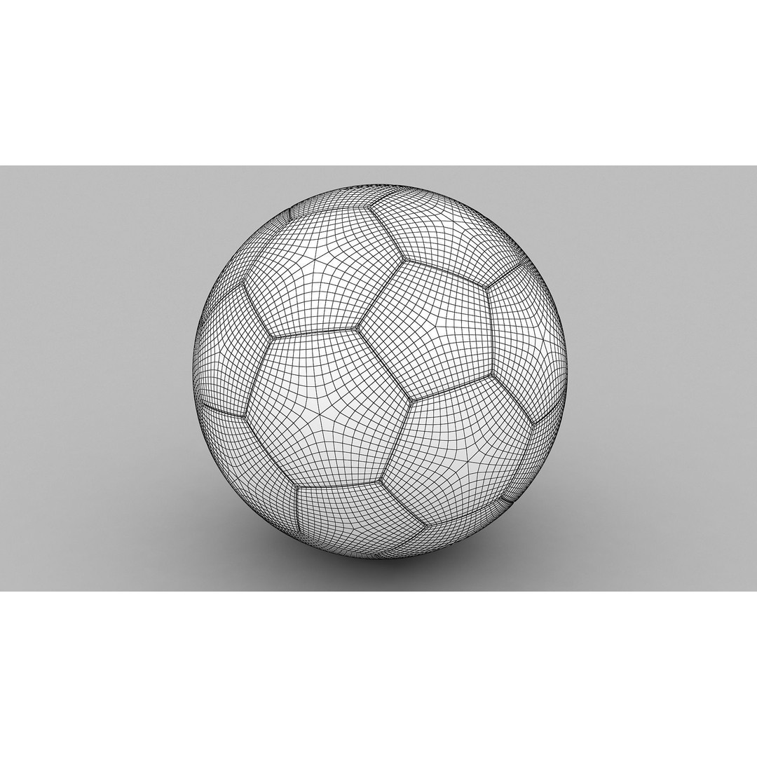 Soccer Ball 3D Model – Qatar Flag Game-Ready Asset, FBX, OBJ - View 17
