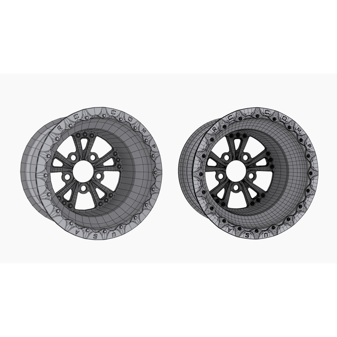RC Components Torx Rear Wheel 3D Model – Low Poly Game Ready Asset, FBX