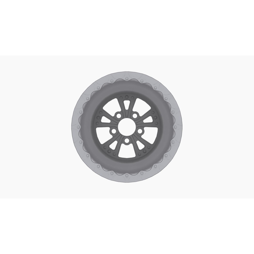 RC Components Torx Rear Wheel 3D Model – Low Poly Game Ready Asset, FBX - View 9