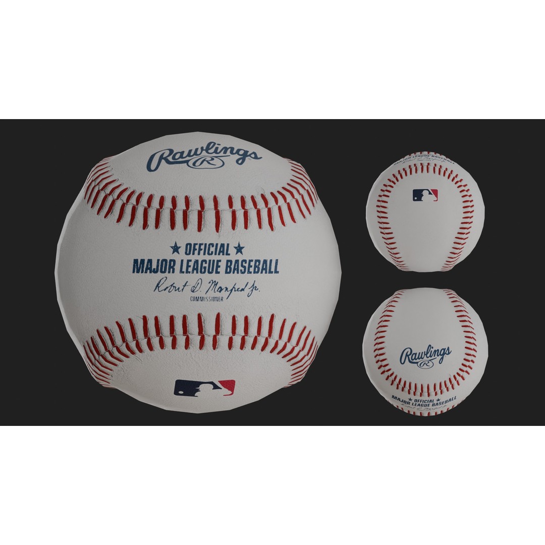 Baseball Bats and Balls 3D Model – Low Poly Game-Ready PBR Assets