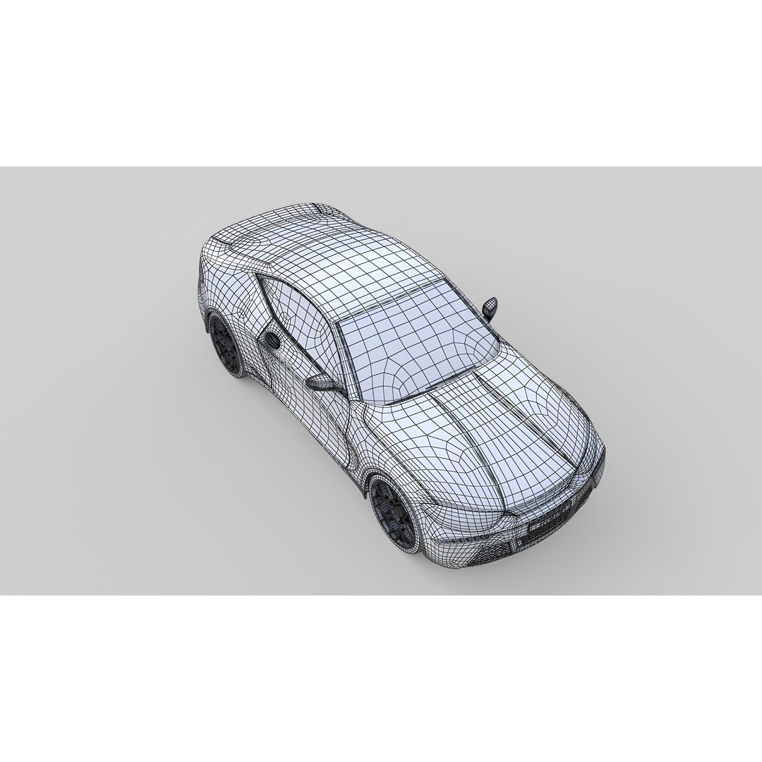 Muscle Car 3D Model – Modern Design, PBR Textures, FBX & OBJ