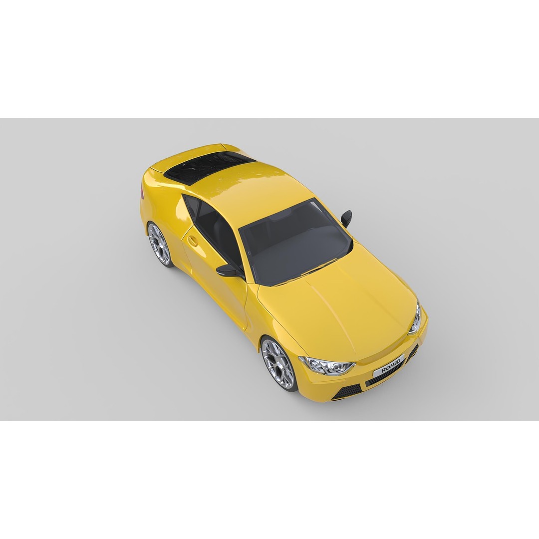 Muscle Car 3D Model – Modern Design, PBR Textures, FBX & OBJ - View 6