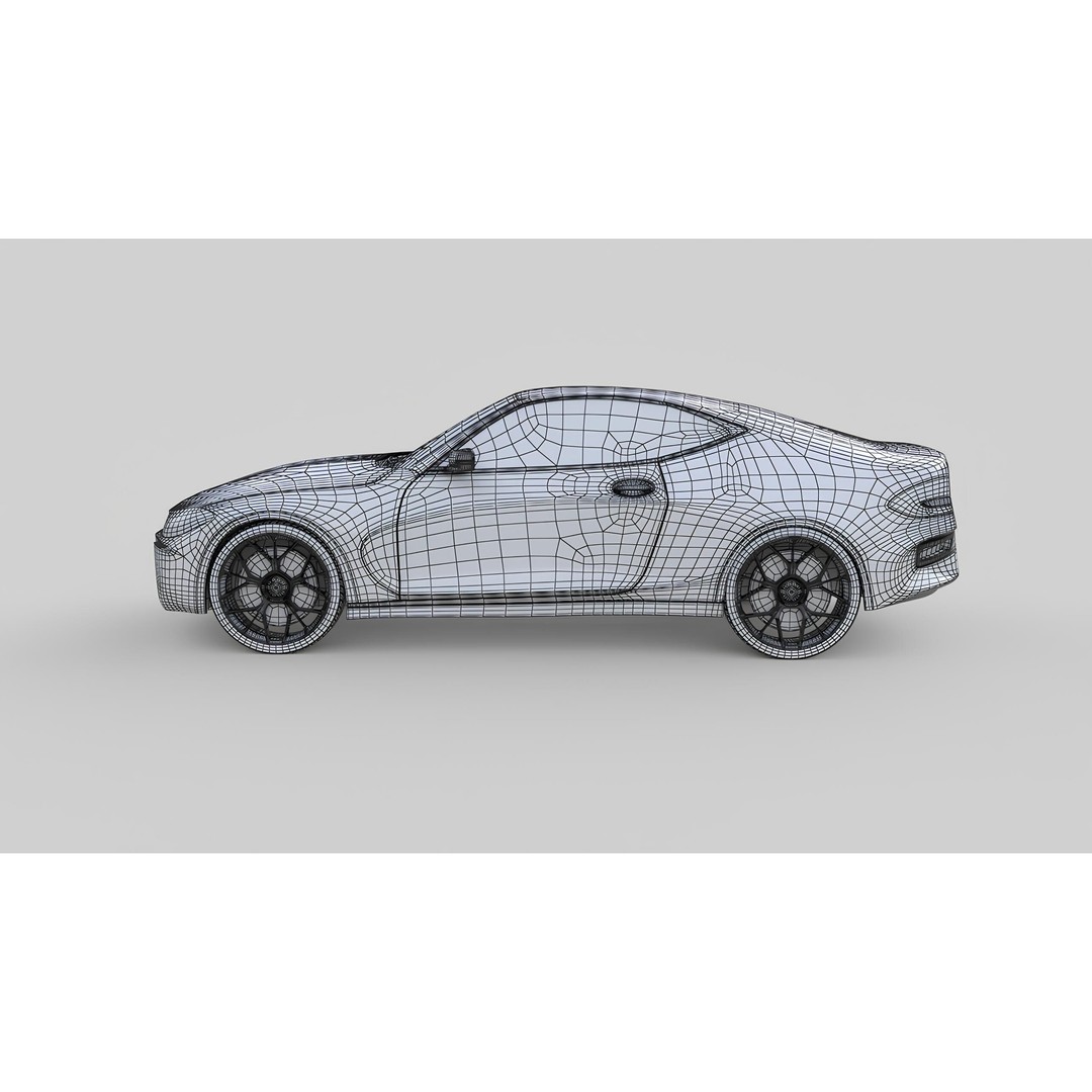 Muscle Car 3D Model – Modern Design, PBR Textures, FBX & OBJ - View 9