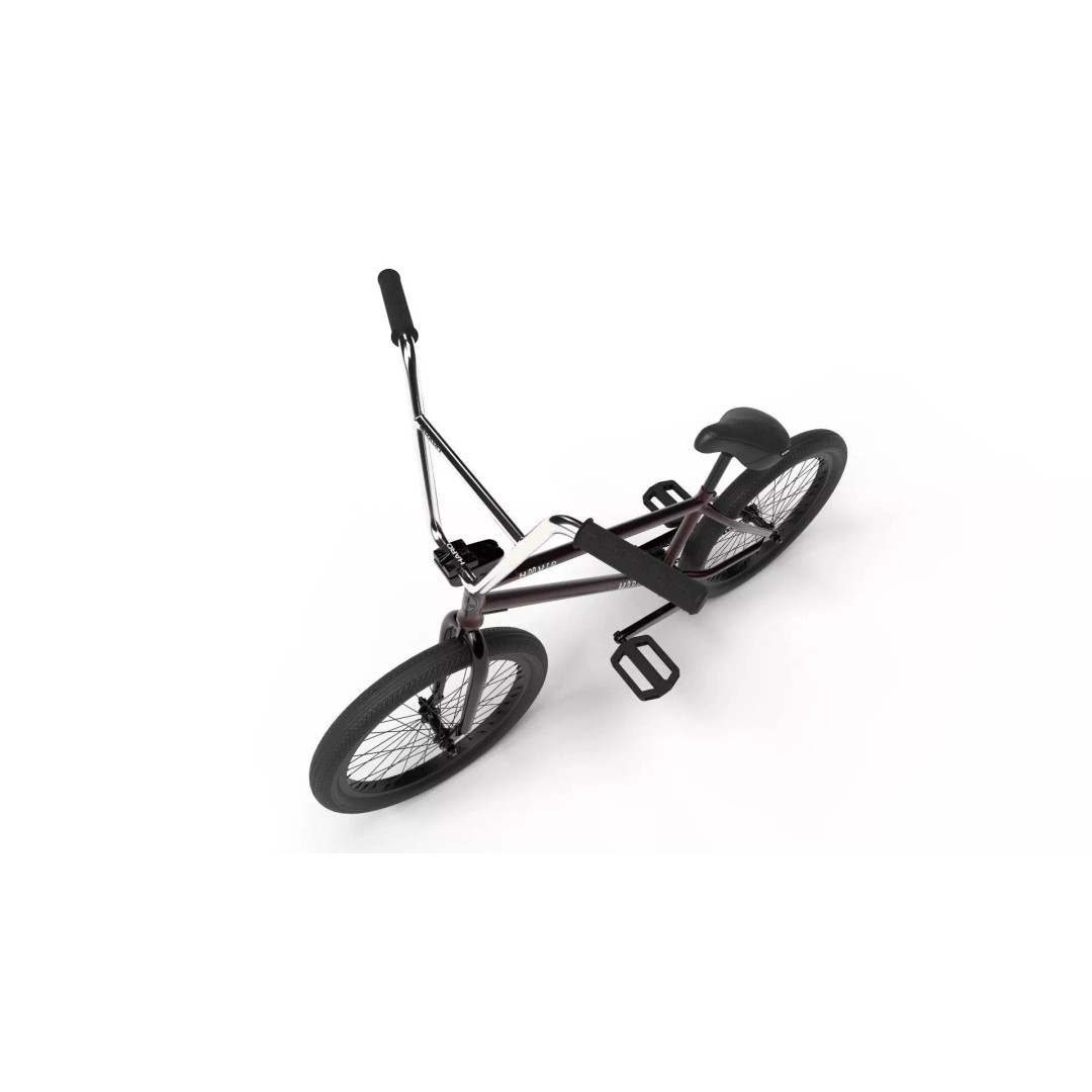 Haro Hoover BMX 3D Model – Optimized Merlot Bicycle, PBR Textures - View 10