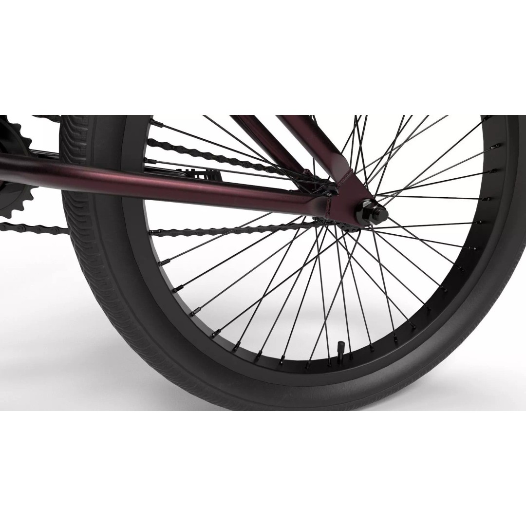 Haro Hoover BMX 3D Model – Optimized Merlot Bicycle, PBR Textures - View 13