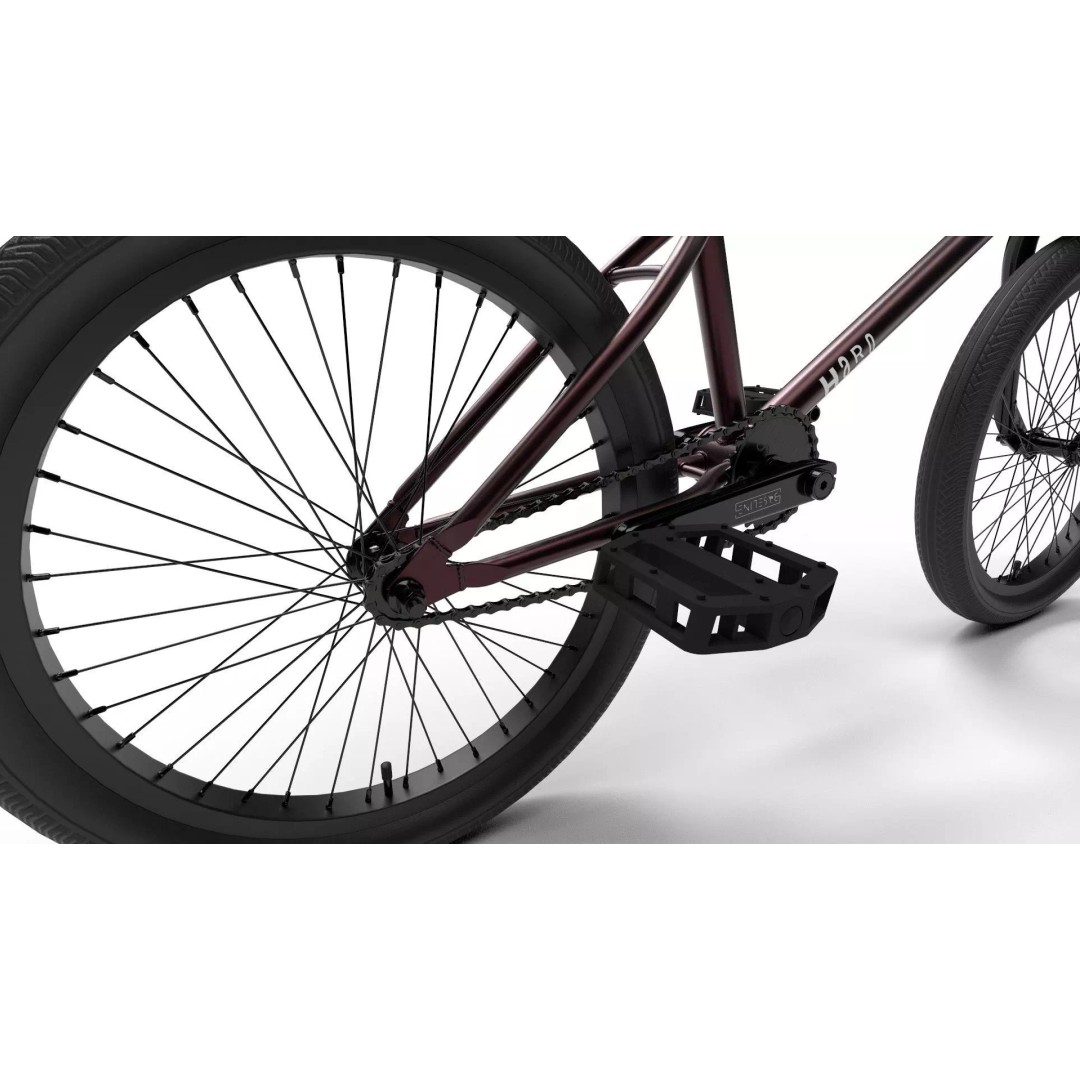 Haro Hoover BMX 3D Model – Optimized Merlot Bicycle, PBR Textures - View 16