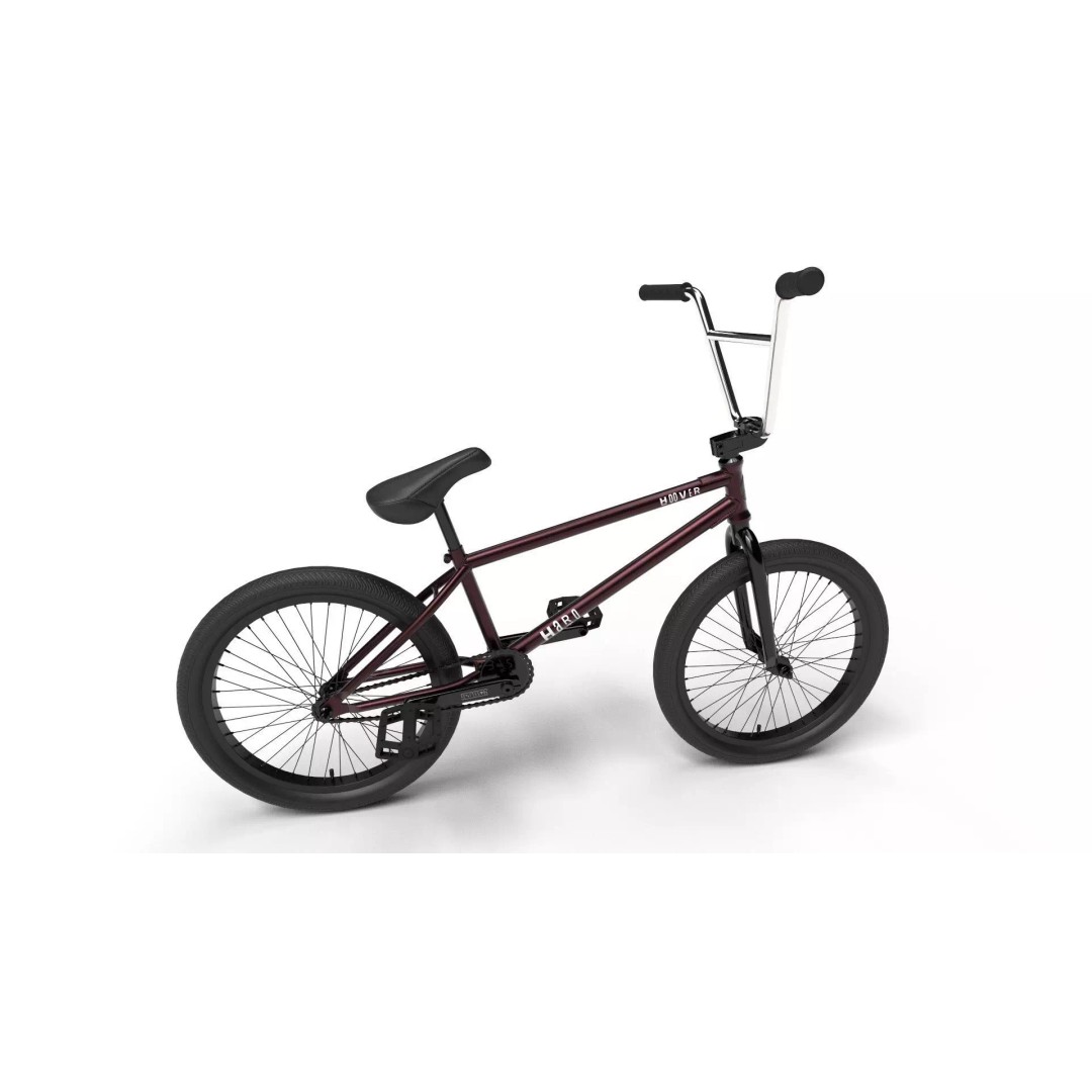Haro Hoover BMX 3D Model – Optimized Merlot Bicycle, PBR Textures - View 24