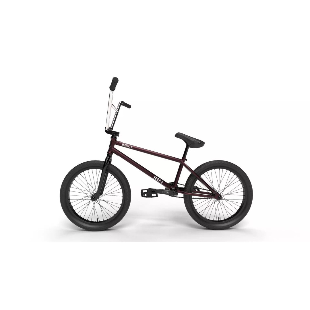 Haro Hoover BMX 3D Model – Optimized Merlot Bicycle, PBR Textures - View 3