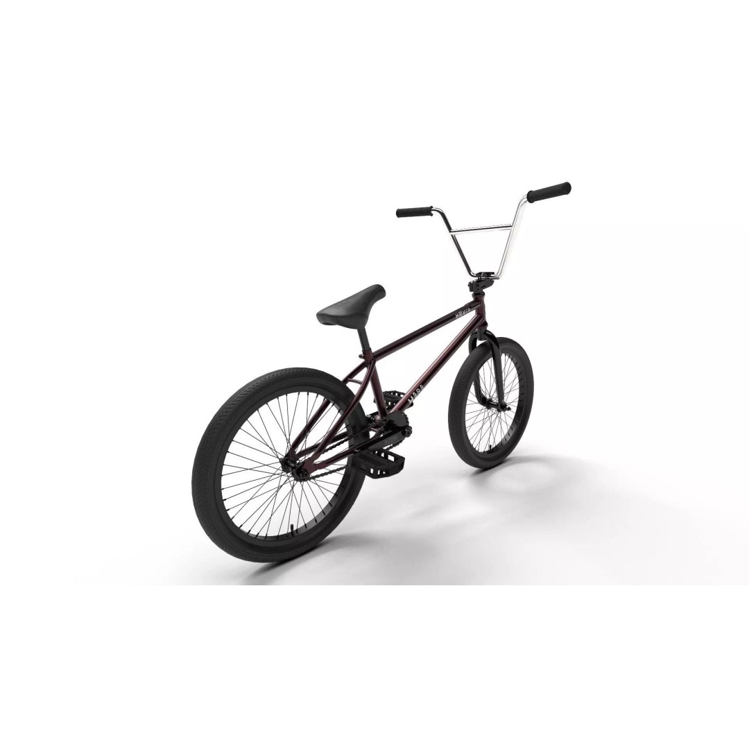Haro Hoover BMX 3D Model – Optimized Merlot Bicycle, PBR Textures - View 6