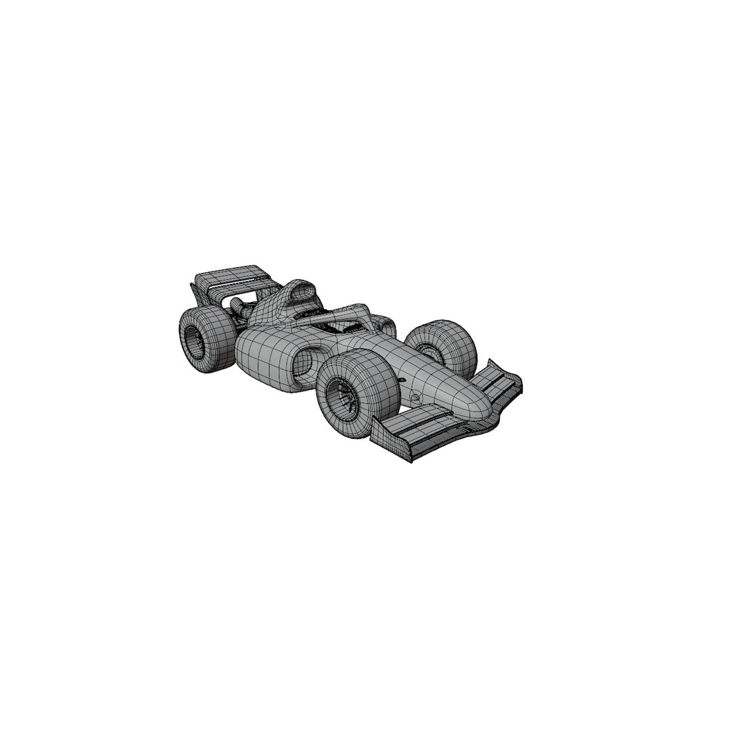 F1 Car 3D Model – Stylized Red Racing Asset, FBX, Blender - View 21