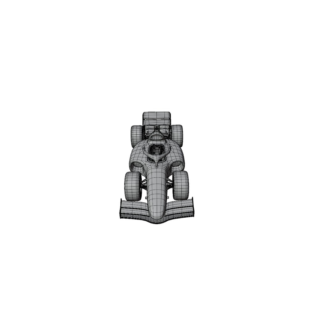 F1 Car 3D Model – Stylized Red Racing Asset, FBX, Blender - View 22